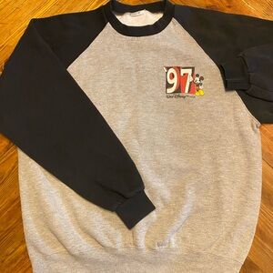 Disney Gray and Black Mickey Mouse 97 Sweatshirt